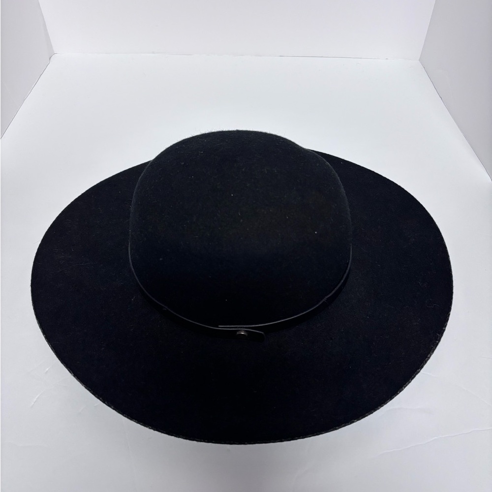 H&M Black Wool Floppy wide-brim hat size small